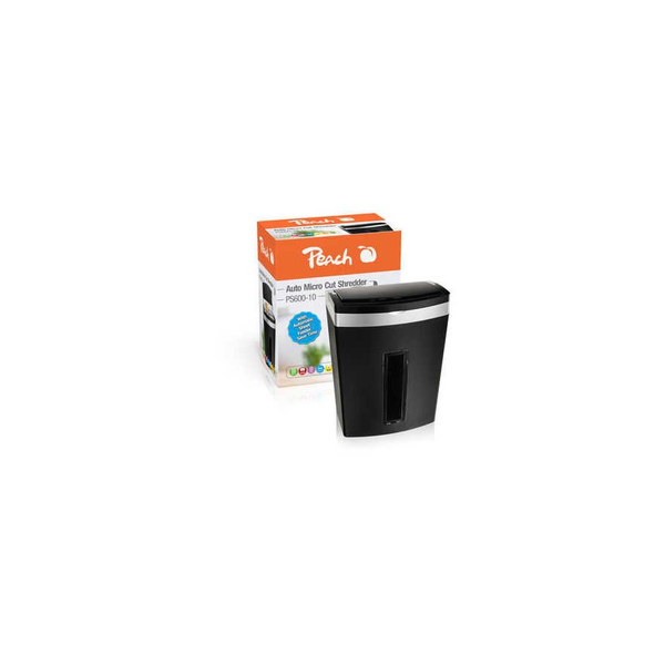 Peach PS600-10 Micro Cut шредер за документи 20L черен