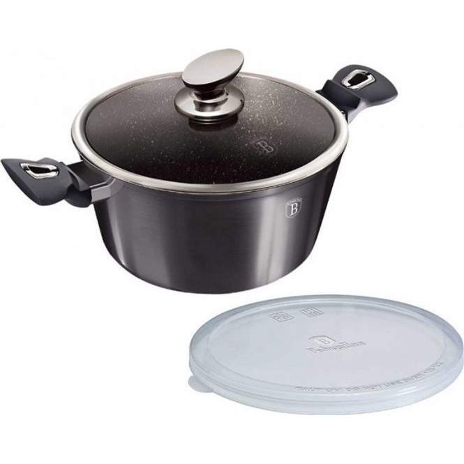 BerlingerHaus BH/6924 Metallic Line Carbon Edition Lábas - Kovácsolt Alumínium, Sötét Szürke (BH-6924)