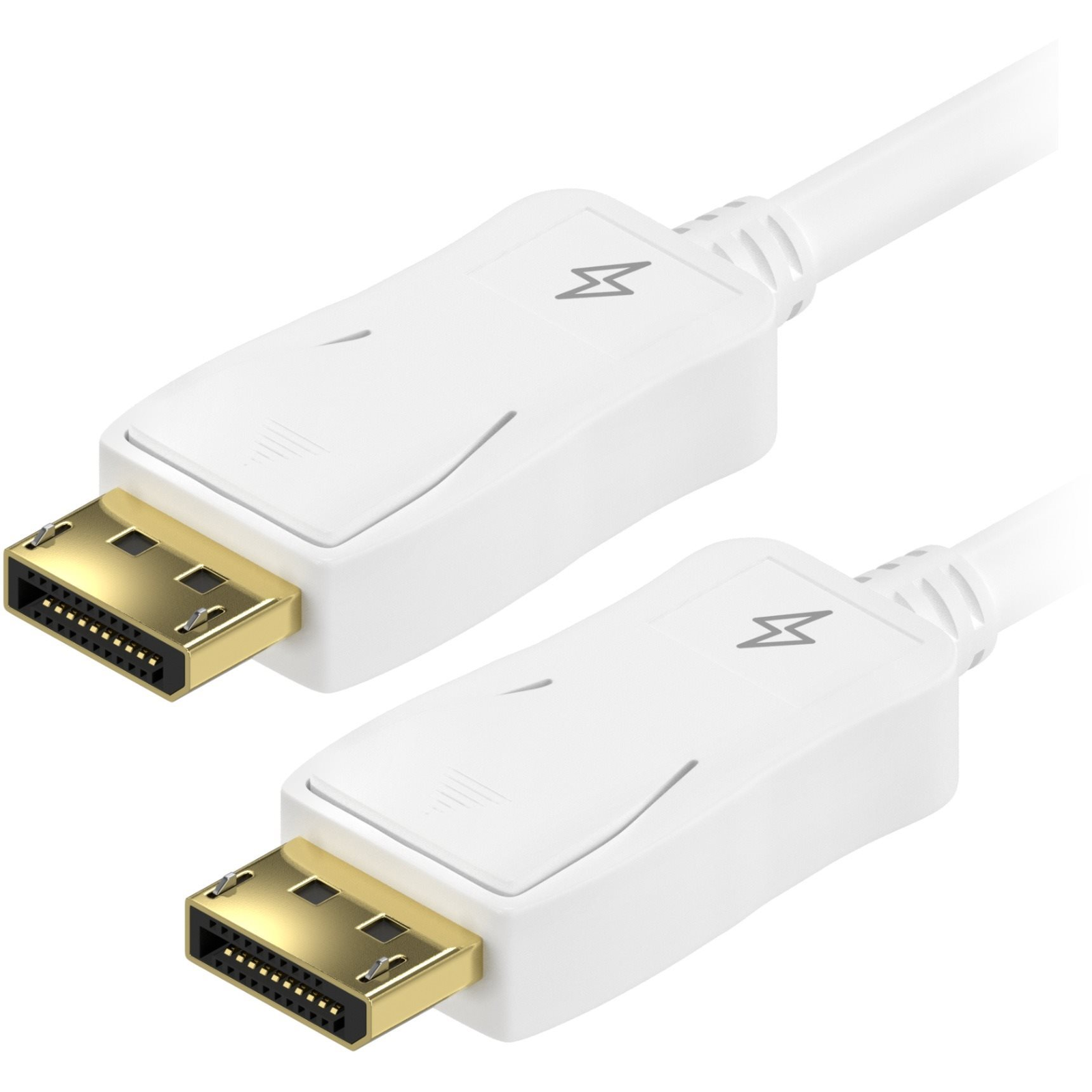 AlzaPower Core DisplayPort 1.2 4K árnyékolt 2m fehér (APW-CBDP120W)