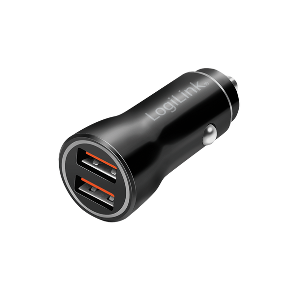 LOGILINK Nabíjačka do auta USB 2xUSB-A, 10,5W