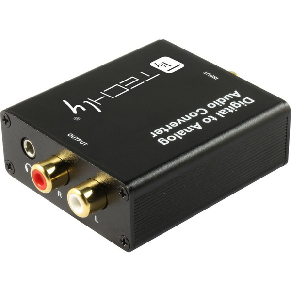 Techly IDATA SPDIF-9 аудио конвертор Черен