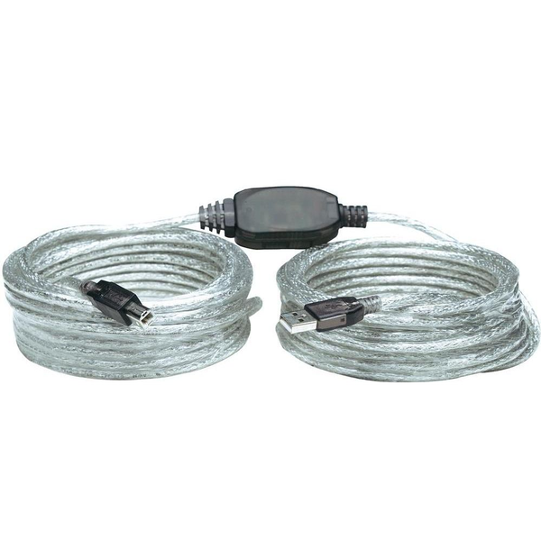 Manhattan 510424 cavo USB USB 2.0 11 m USB A USB B Argento