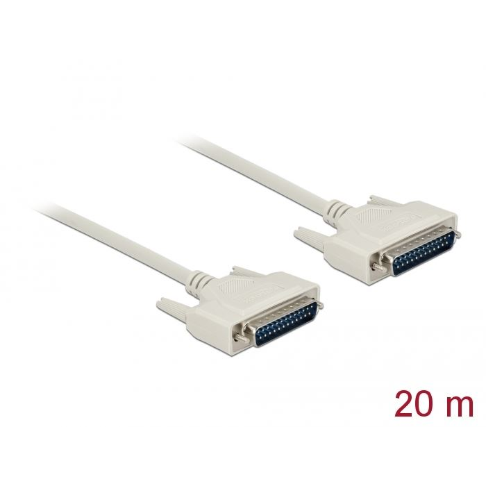 Delock D-Sub 25-ös soros kábel dugó-dugó 20m (84539) (DE84539)