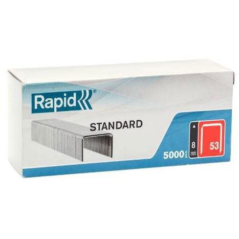Rapid STANDARD Tűzőkapocs, 53 / 10 mm, 5000 db, dobozban (463108659)