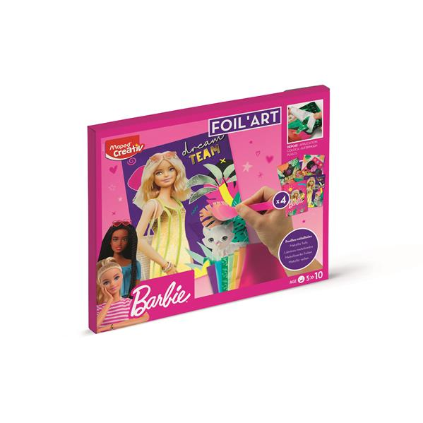 Maped Fóliás képkészítő készlet,  "Barbie Foil`Art" (IMAC907074)