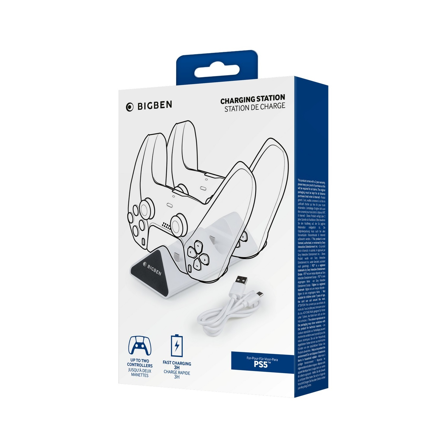 Kontroller töltő Dual V2 Nacon (PS5) (PS5DUALCHARGERV2)