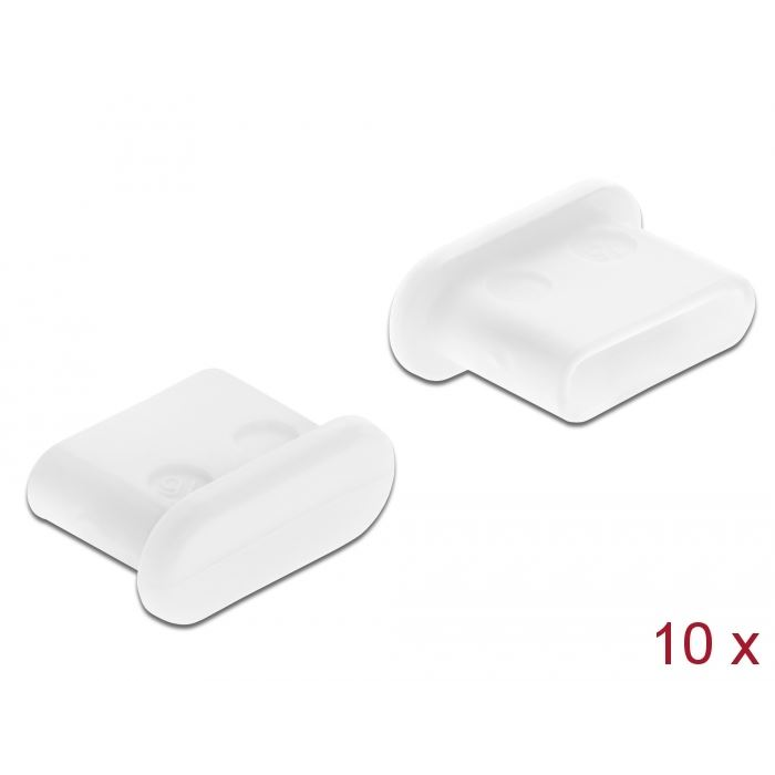 Delock USB-C porvédő 10 db fehér (64095) (delock64095)