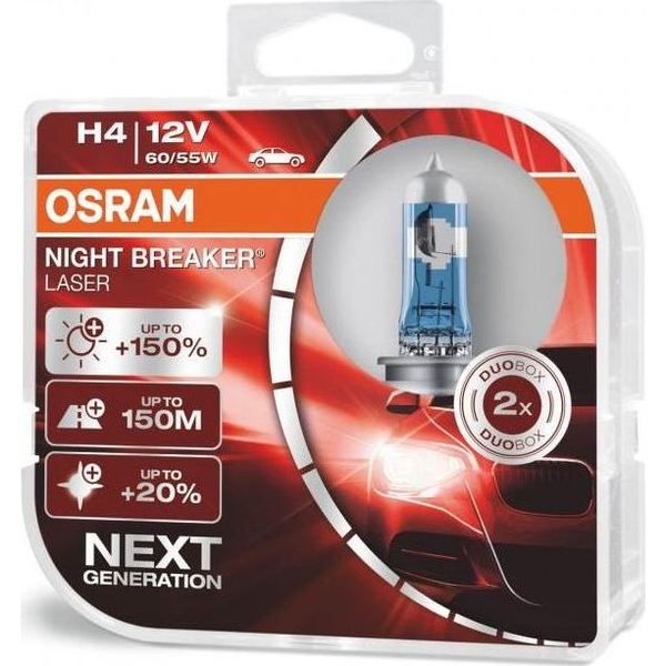 OSRAM 64193NL-HCB Halogén fényforrás Night Breaker® Laser Next Generation H4 60/55 W 12 V