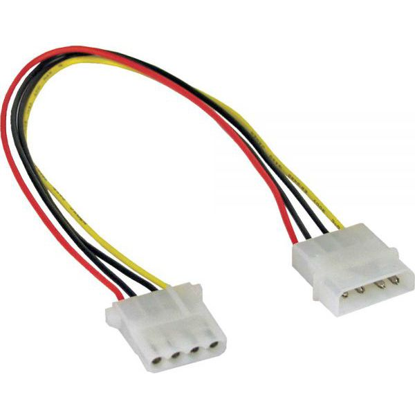Inline 29650b. Cable Alargador Alimentación Molex 4-pin 50cm.
