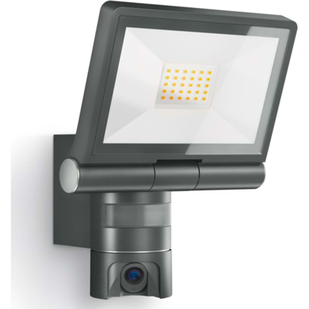 Kamerás kültéri fényszóró mozgásérzékelővel, 21 W LED, melegfehér, Steinel XLED CAM1 ANT 110081089 (1953-uniw)