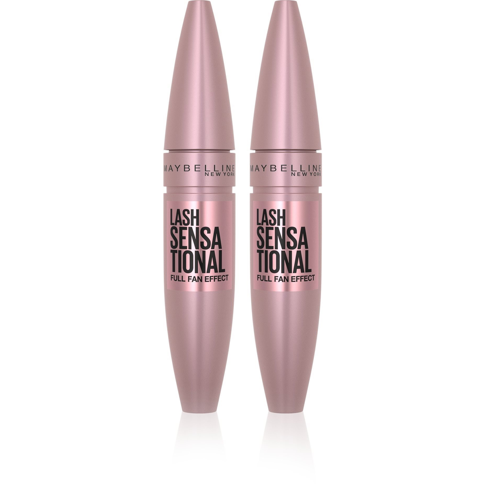 MAYBELLINE NEW YORK Lash Sensational Mascara Black 2 × 9,5 ml (KSDE0667s)