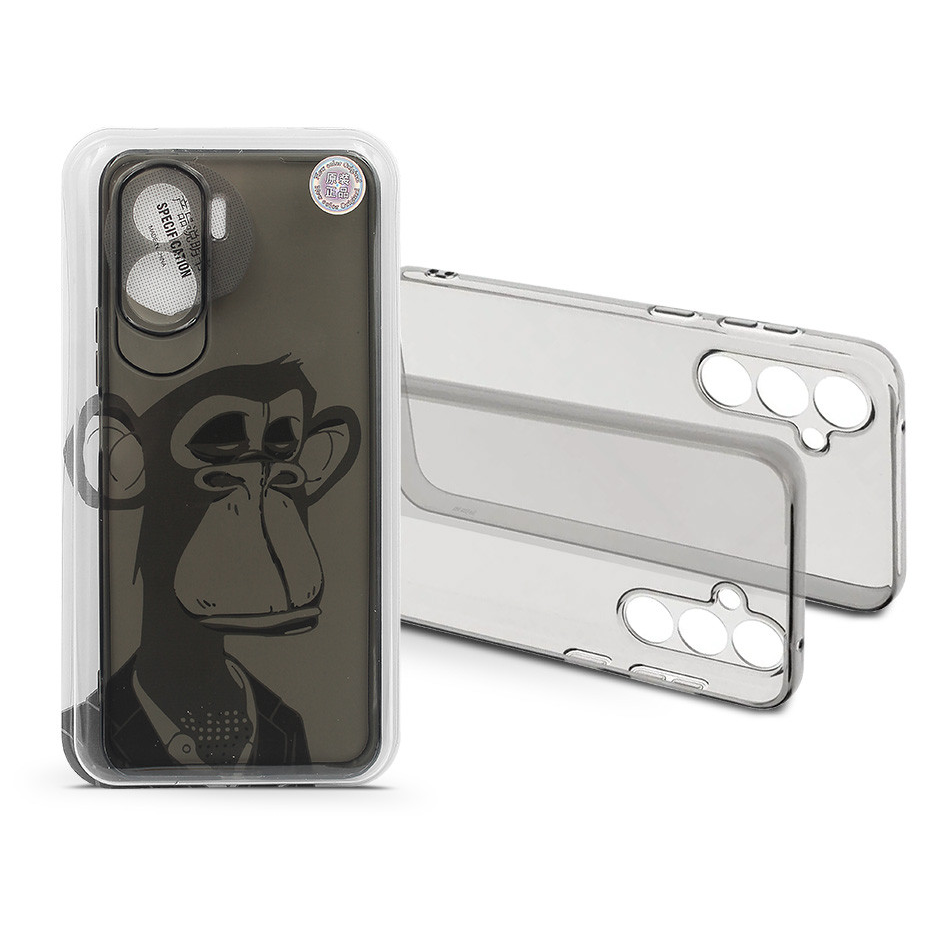 Honor 90 Lite szilikon hátlap - Gray Monkey - átlátszó (HF239090)