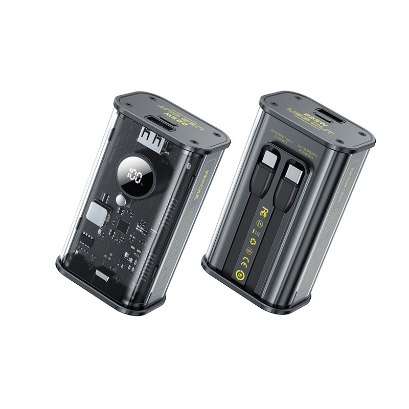 Wekome WP-345 Power Bank 10000mAh - Fekete (WK-WP-345_BLACK)