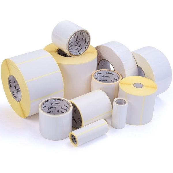 ZEBRA 3004158 Z-PERFORM 1000T 40X15MM 12/BOX UNCOATED PERM ADH 76MM CORE