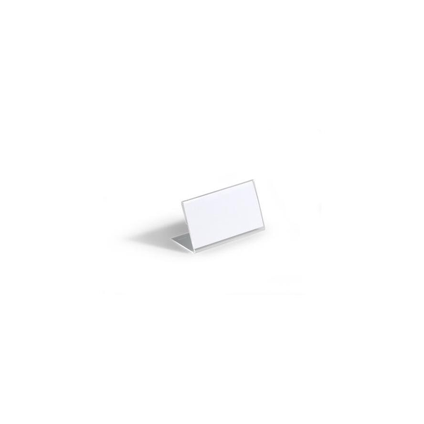DURABLE Tischnamensschild Acryl 52x100mm transp 10er Pck
