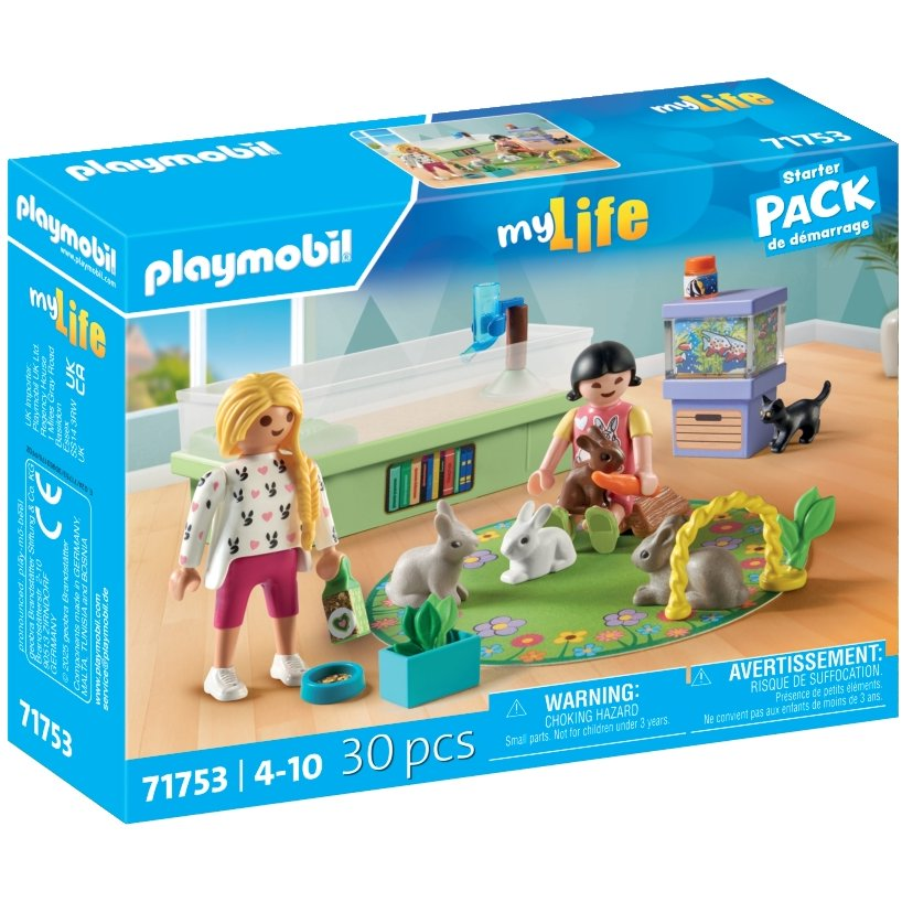 Playmobil 71753 My life Kezdőkészlet, Család nyuszikkal figura szett (4008789717535)