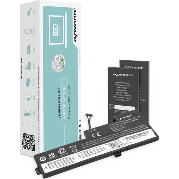 Bateria Movano Bateria 01AV419 do Lenovo T470 T480 A475 A485