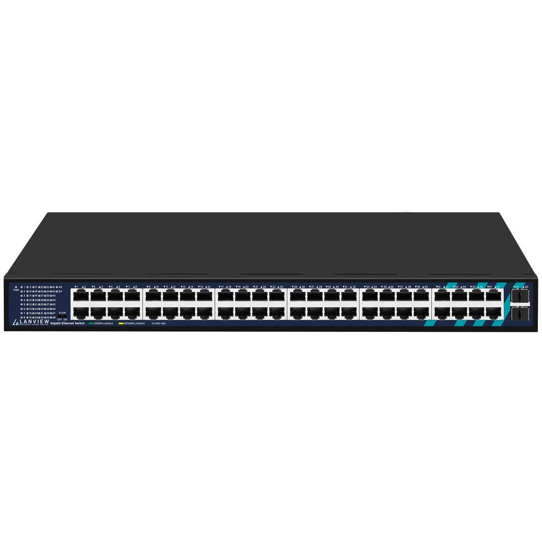 Мрежов суич Lanview LVN-1UMOUNT-48PORT-2SFP-1G
