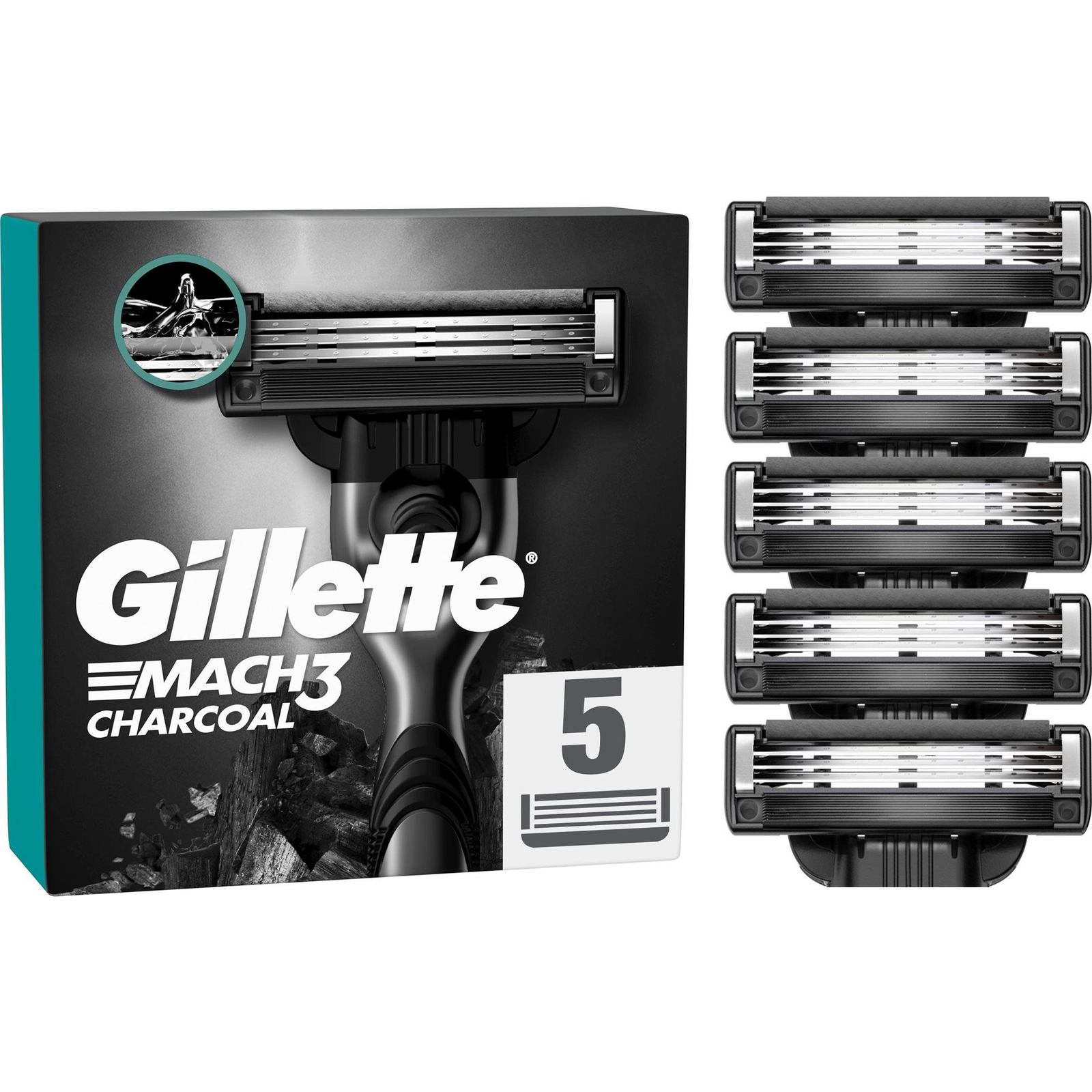 GILLETTE Mach3 Charcoal - 5db (8700216062770)