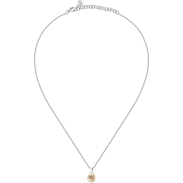 Morellato Collar Mujer Perla Neckl 925 Rh Pearl 9.5-10mm 40+5cm De Plata De Ley 925 Reciclada Plateado