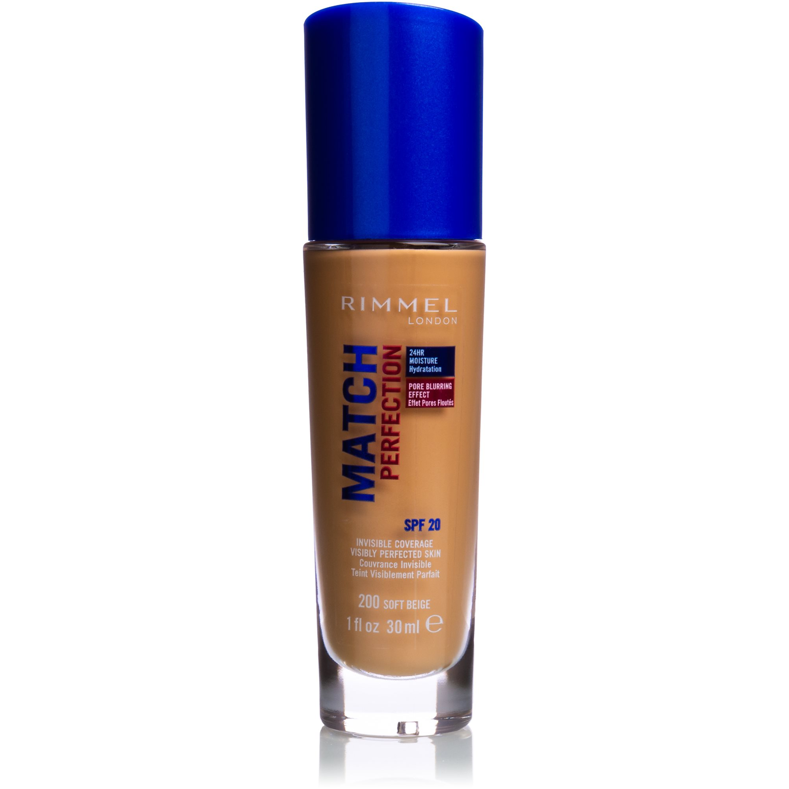 RIMMEL LONDON Match Perfection Foundation SPF20 200 Soft Beige 30 ml (3614220954059)