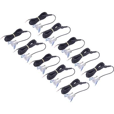 Sygonix SY-6737556 Beépíthető lámpa 10 részes készlet EEK: F (A - G) LED LED 28.7 W Ezüst (SY-6737556)