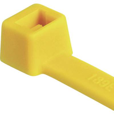 Kábelkötegelő készlet, 100 x 2,5 mm, sárga, 100 db, HellermannTyton 116-01814 T18R-PA66-YE-C1 (116-01814)
