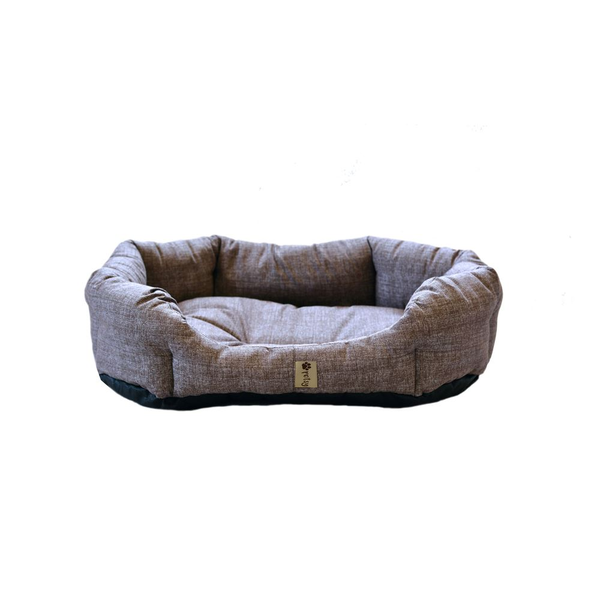 Petsy Bobík pamut kutyafekhely 65cm barnás-szürke (B65BO)