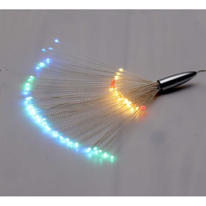 IRIS Tűzijáték stílusú 8 programos/távirányítós/több színű/120db LED-es/2xAA elemes fénydekoráció (250-08) (250-08)