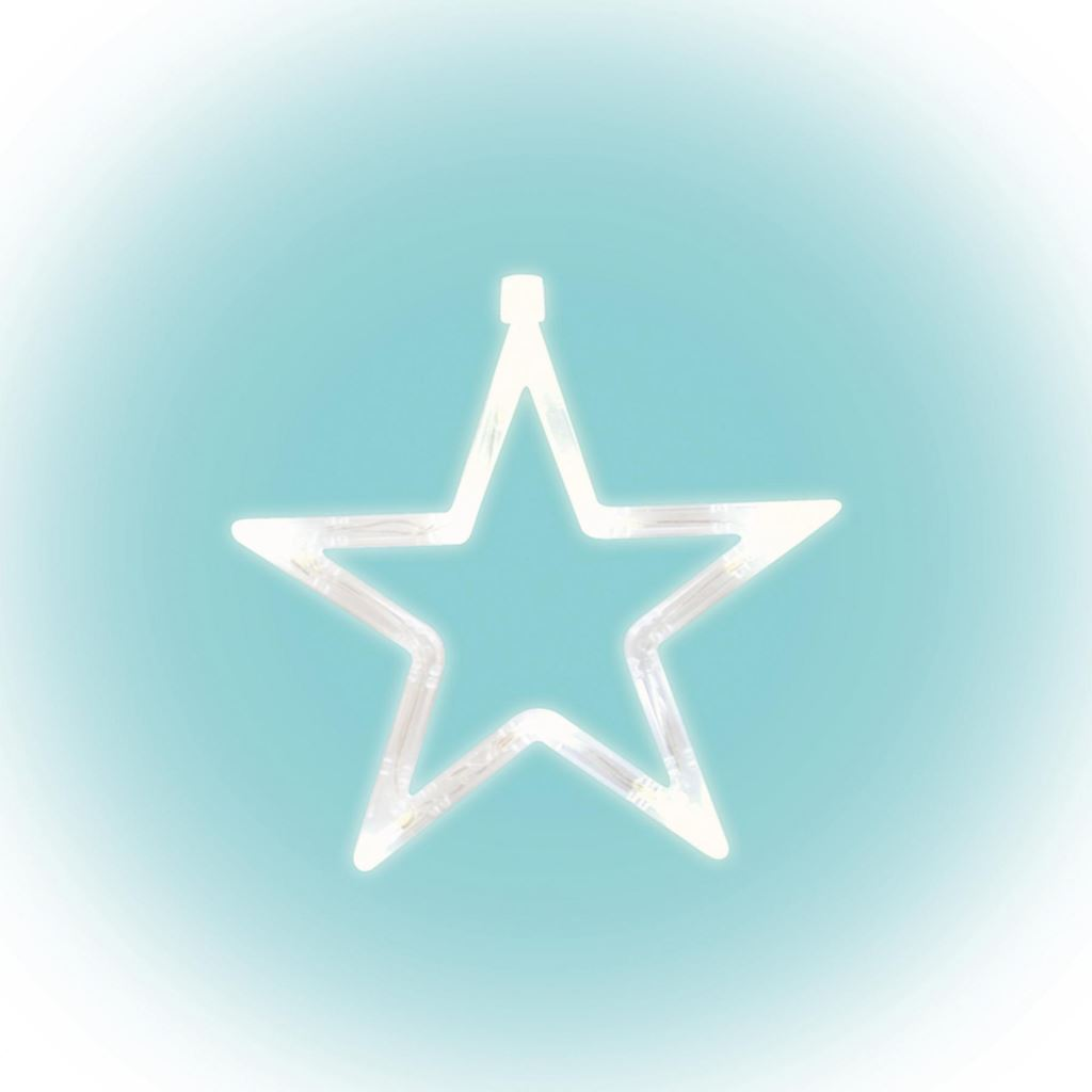 Somogyi LED-es Ablakdísz Csillag forma 19cm meleg fehér (KID 411) (KID 411)