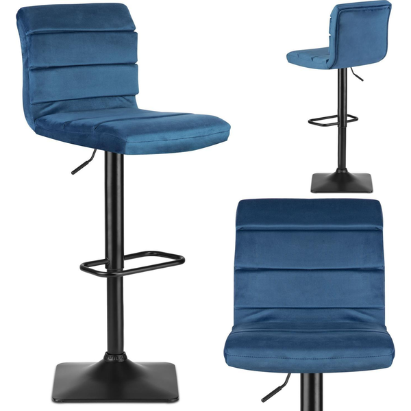 Drava Bárszék Háttámlával Kék