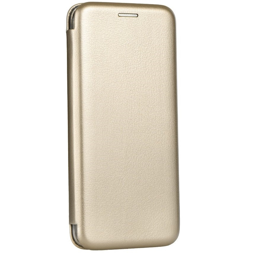 Apple iPhone 13 Pro Max, Oldalra nyíló tok, stand, Forcell Elegance, arany (107425)