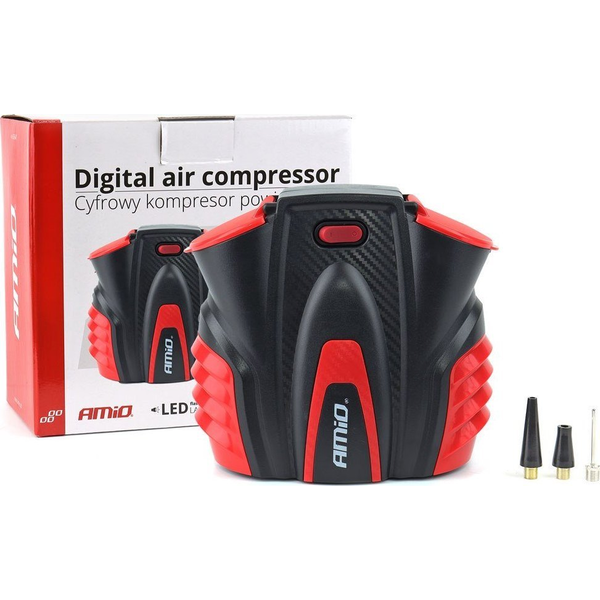 Autókompresszor Digitális Led Lcd 12v Acomp-16 Amio-02641 Amio-02641