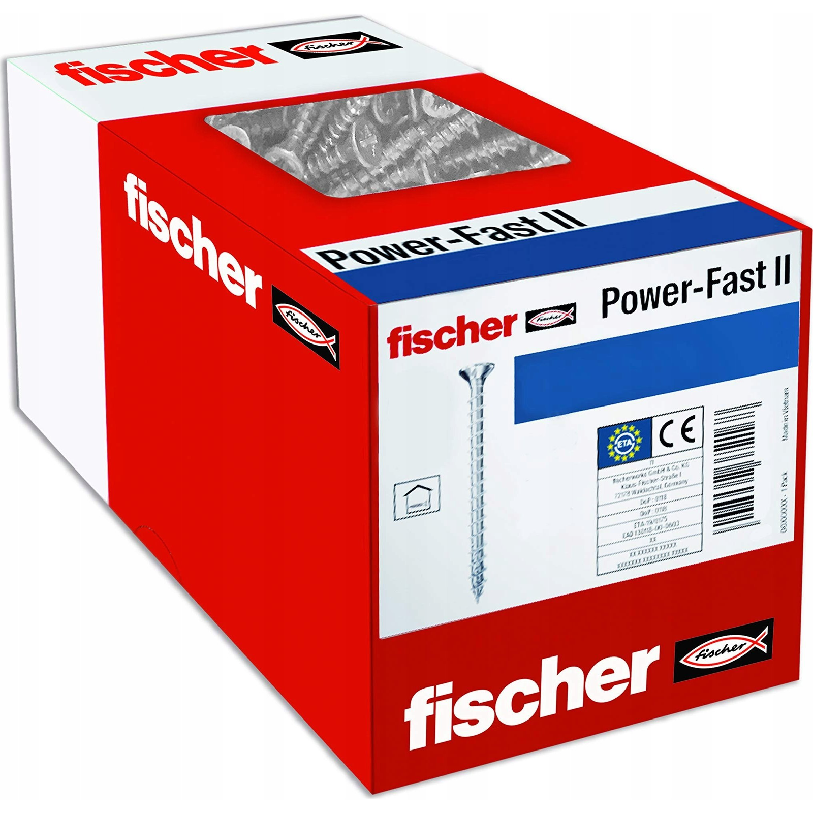 Fischer 670158 Power-Fast II Szorítólemezes csavarok 4 mm 45 mm T-profil Acél Galvanikusan cinkezett 1000 db (670158)