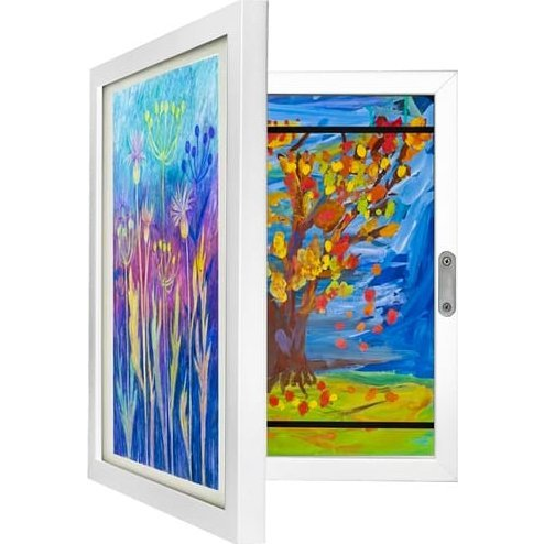 KRUZZEL 25419 Művészi képkeret, 33×24×3 cm, A4, fehér (5900779955349)