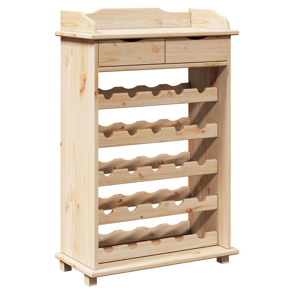 Bor Rack 90x60x30 cm Tömör Fa Fenyő