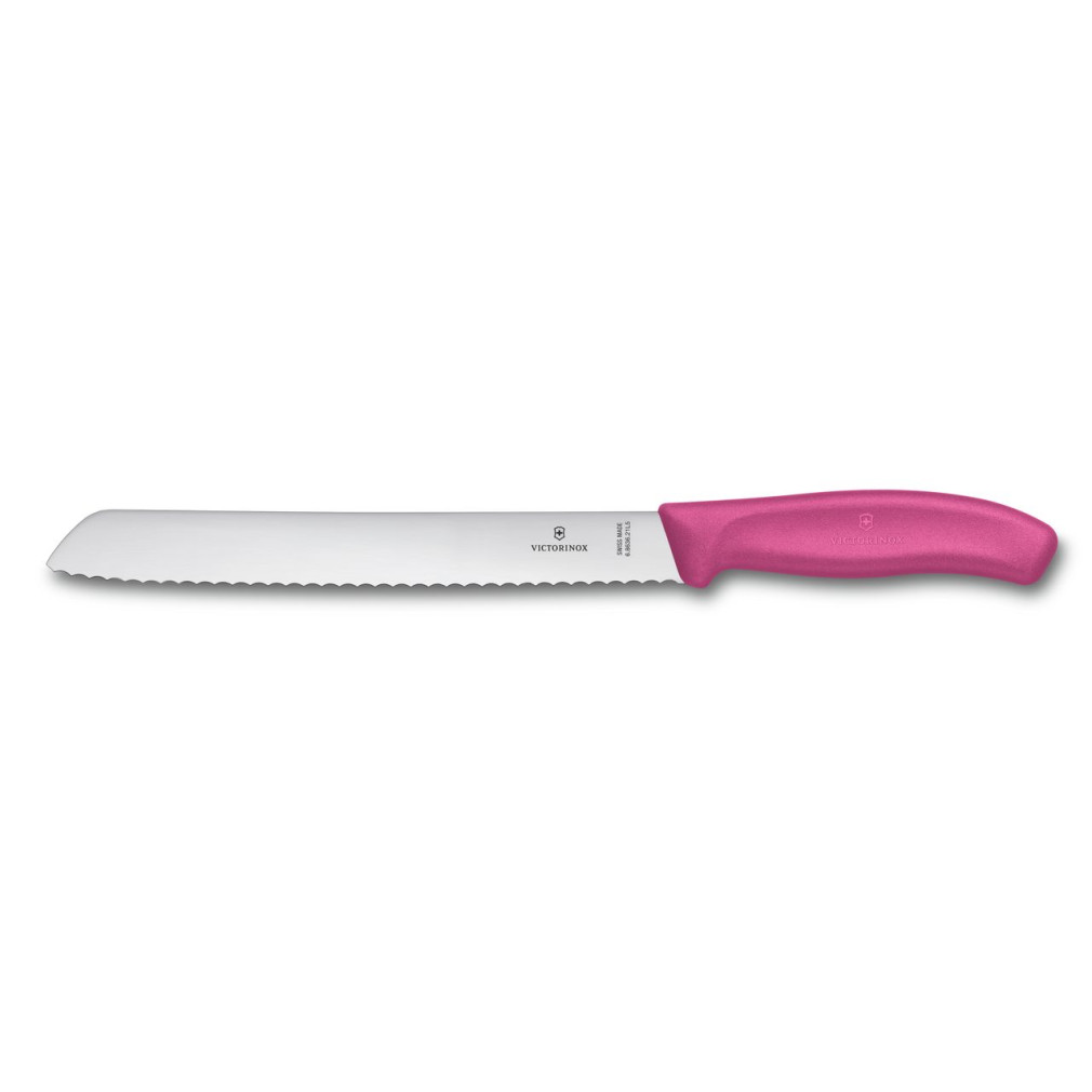 Victorinox V-6.86 36.21L5B Kenyérvágó kés 21cm - Rózsaszín (V-6.86 36.21L5B)