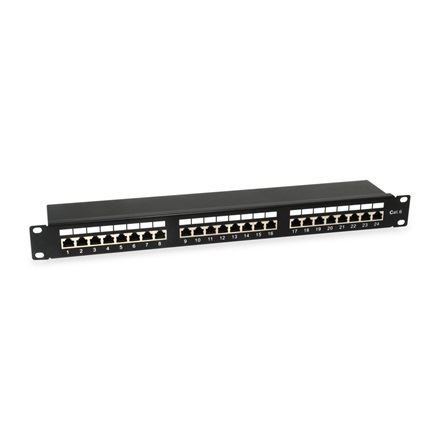 Equip Patch Panel 24 port, Cat6, 1U, árnyékolt, 19