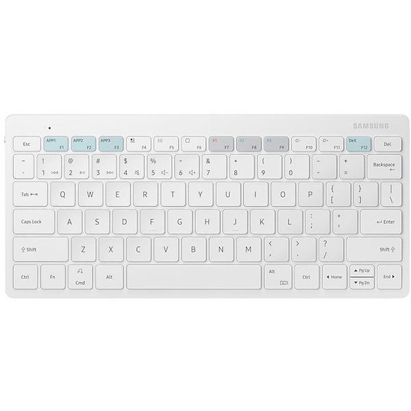 Samsung EJ-B3400BWGGDE tastiera per dispositivo mobile QWERTZ Tedesco Bluetooth Bianco