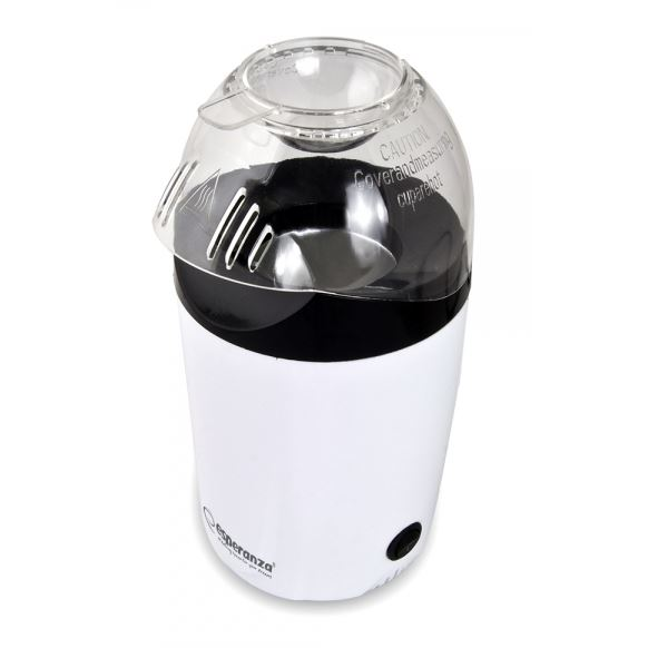 Уред за пуканки, Esperanza, 1200 W, 0.27 l, Бял/Черен