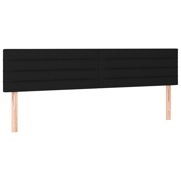 2 db fekete szövet fejtámla 80 x 5 x 78/88 cm