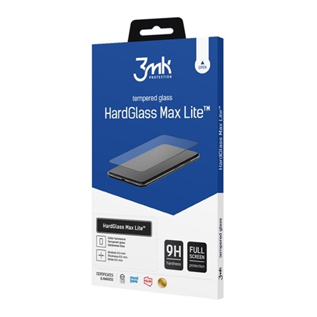 3MK HardGlass Max Lite képernyővédő üveg Xiaomi Redmi Note 15 4G / Note 15 5G fekete GP-182376