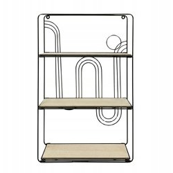 Home Styling Collection Szafka wisząca, 35 x 12 x 55 cm, 3 piętra, metalowa
