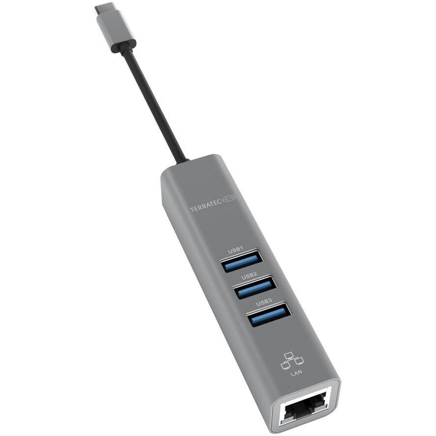 USB HUB TerraTec Connect C2 1x RJ45 + 3x USBA 3.0 (251735) (251735)