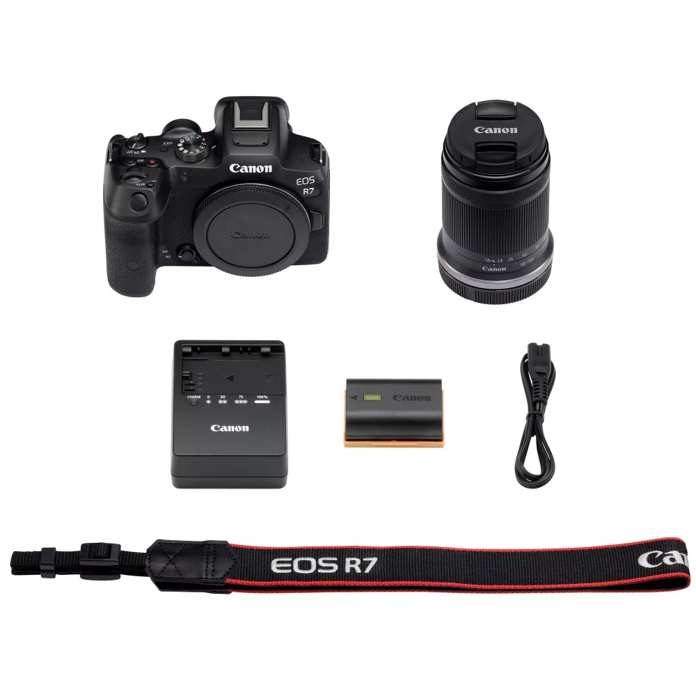 Canon EOS R7 Digitális fényképezőgép + RF-S 18-150mm / 3.5-6.3 IS STM KIT - Fekete (5137C010)