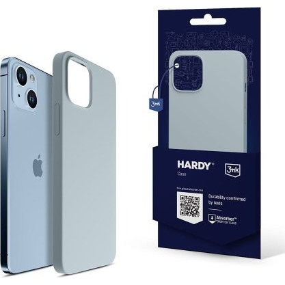 3MK Hardy Silicone MagCase tok iPhone 15 világoskék