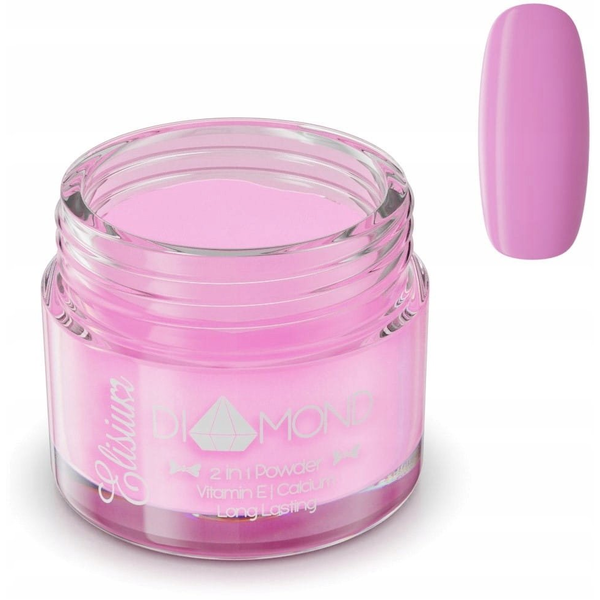 ELISIUM_Diamond 2in1 Powder proszek do manicure tytanowego DP106 Cold Pink 23g