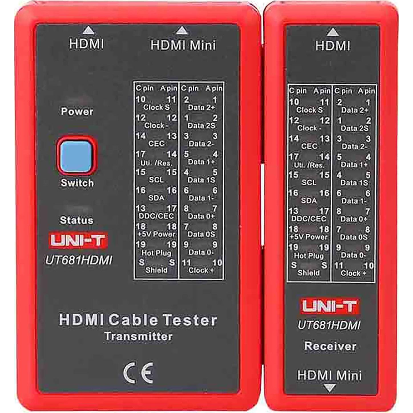 HDMI Tesztelő Kábelek Uni-T UT681HDMI (MIE0413)