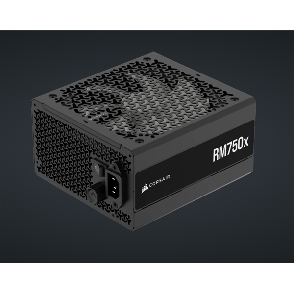 Захранващи блок Corsair RM750x, Cybenetics Gold, 750W, 12VHPWR, ATX 3.1, пълен модулен, черен
