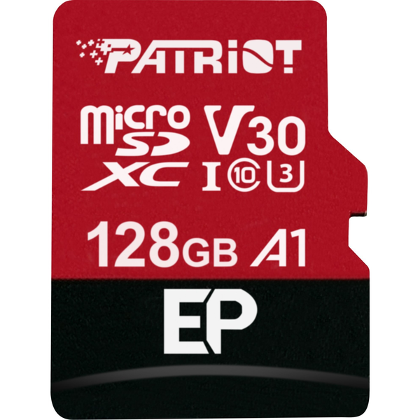 PATRIOT 128GB SD micro (SDXC Class 10 UHS-I V30) (PEF128GEP31MCX) EP memória kártya